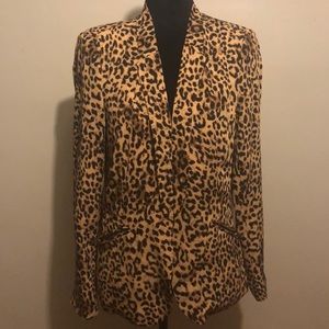 Leopard blazer